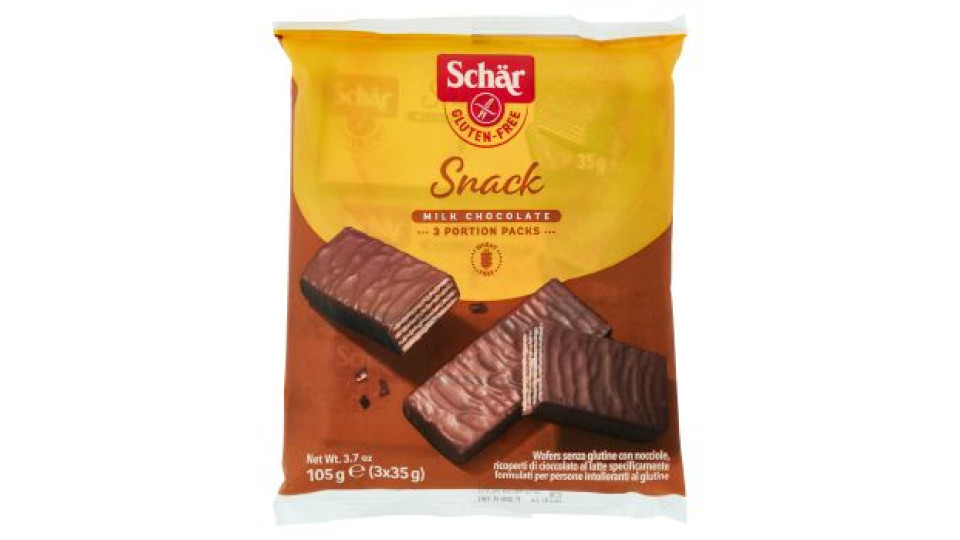 Schär Gluten-free Snack Milk Chocolate 3 x 35 g