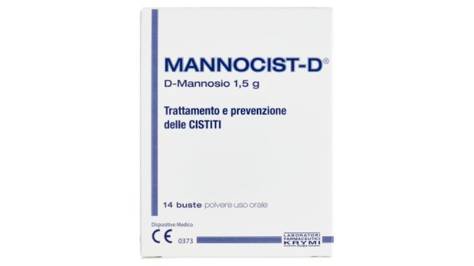 Mannocist-D D-Mannosio 1,5 g Trattamento e prevenzione delle Cistiti 14 buste 28 g