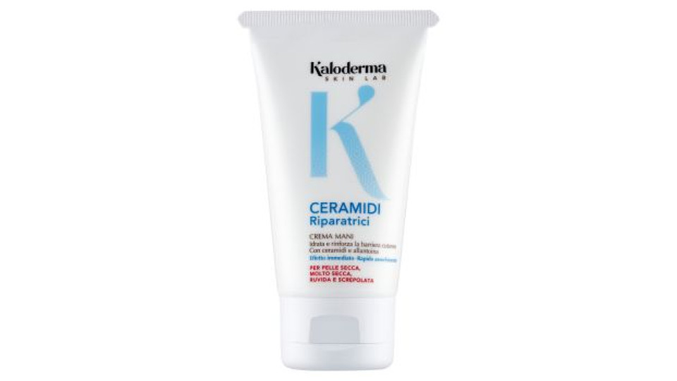 Kaloderma Ceramidi Riparatrici Crema Mani per Pelle Secca, Molto Secca, Ruvida e Screpolata 75 ml