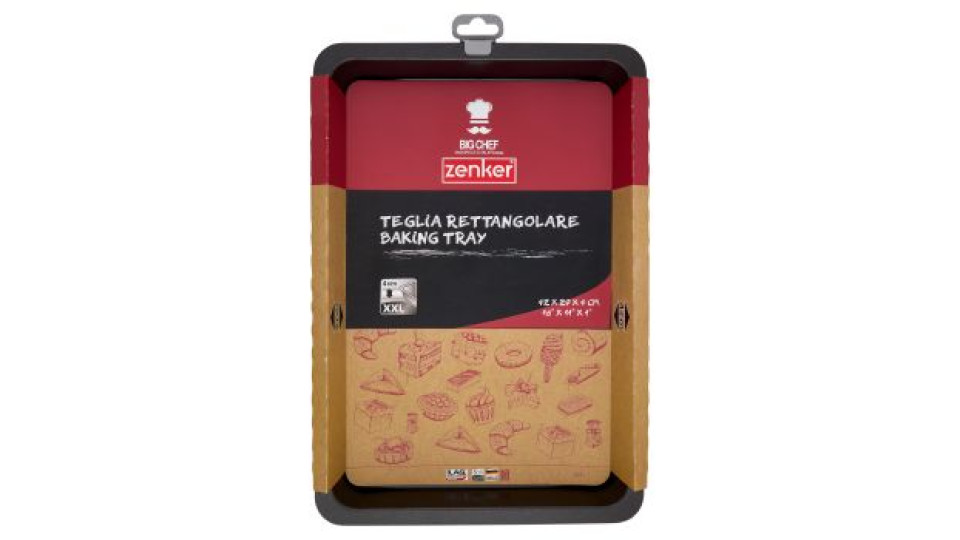 zenker Big Chef Teglia Rettangolare 42 x 29 x 4 cm