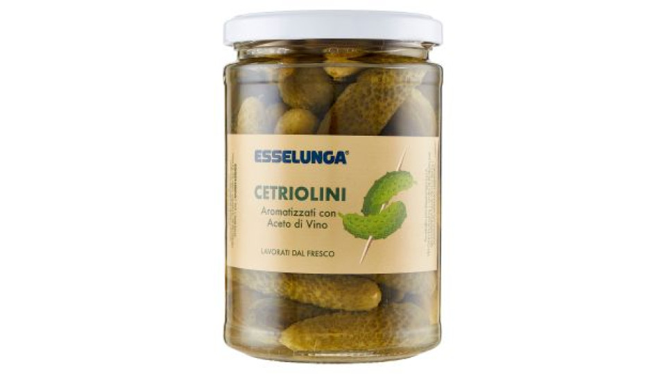 Esselunga Cetriolini aromatizzati con aceto di vino 545 g