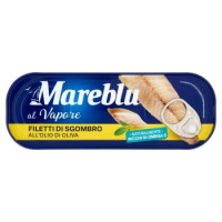 Mareblu Delicatamente al Vapore Filetti di Sgombro con un filo di olio di oliva 110 g
