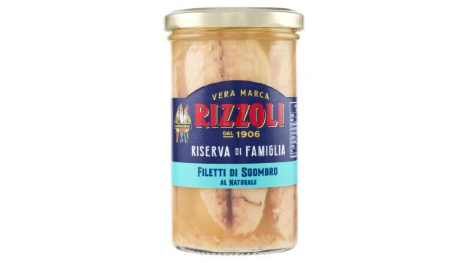 Rizzoli Riserva di Famiglia Filetti di Sgombro al Naturale 250 g