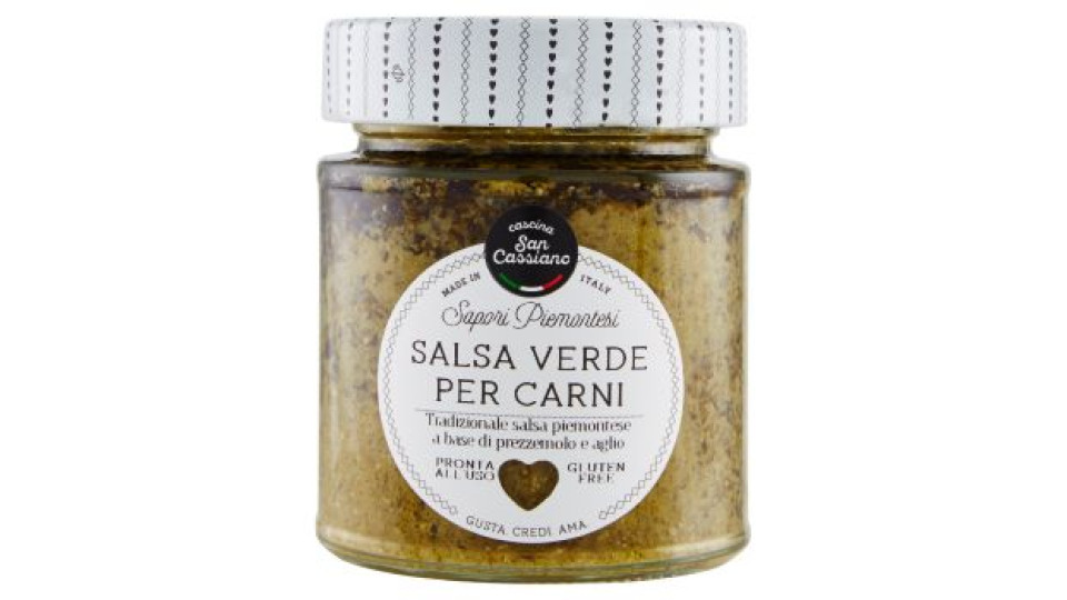 cascina San Cassiano Sapori Piemontesi Salsa Verde per Carni 130 g