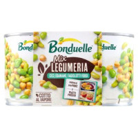 Bonduelle Mix Legumeria Ceci, Edamame, Fagiolotti Verdi 2 x 160 g