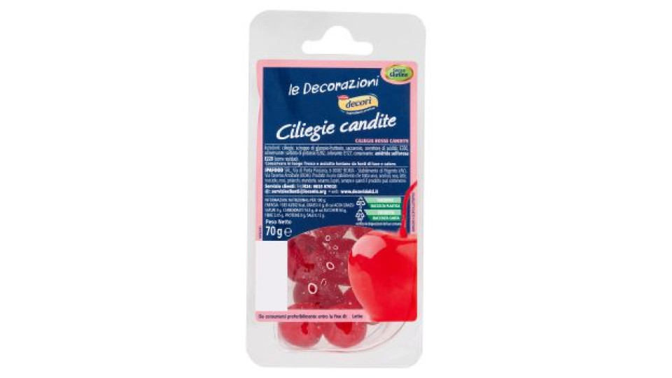decorì le Decorazioni Ciliegine candite 70 g