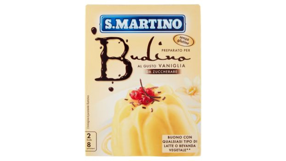 S.Martino Preparato per Budino al Gusto Vaniglia da Zuccherare 2 buste 70 g