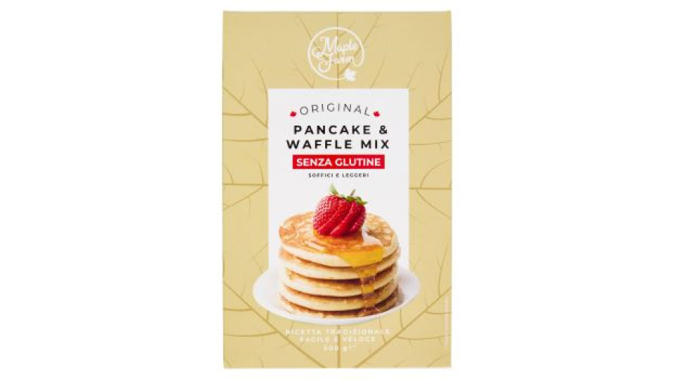 MapleFarm Original Pancake & Waffle Mix Senza Glutine 500 g
