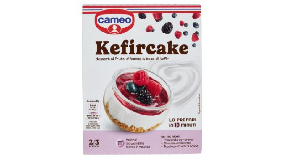 cameo Kefircake dessert ai frutti di bosco a base di kefir 100 g