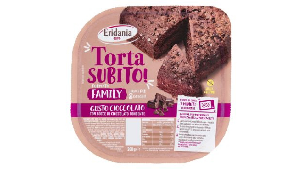 Eridania Torta Subito! Gusto Cioccolato 200 g