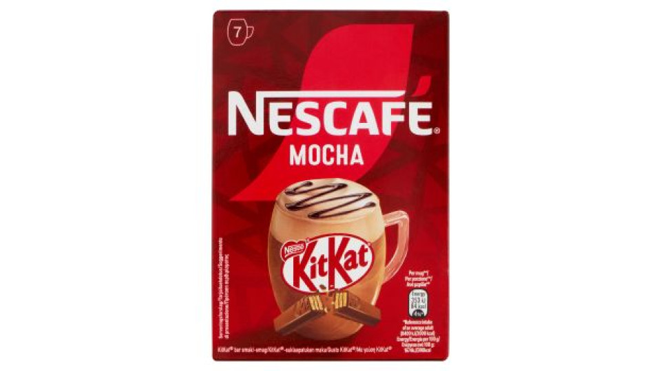 NESCAFÉ KitKat Mocha Caffè Solubile con Latte e Cacao 7 Bustine 21g