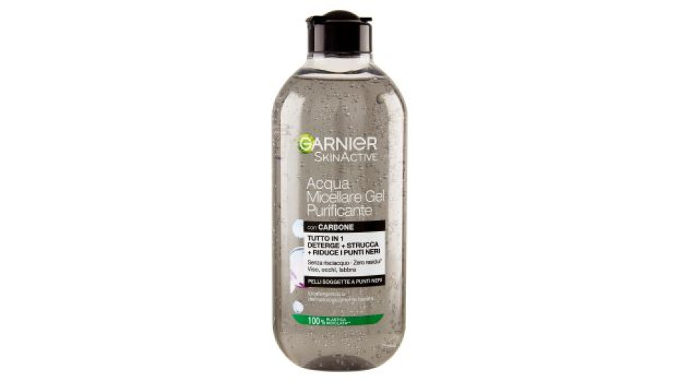 Garnier SkinActive Acqua Micellare Gel Purificante con carbone, 400 ml