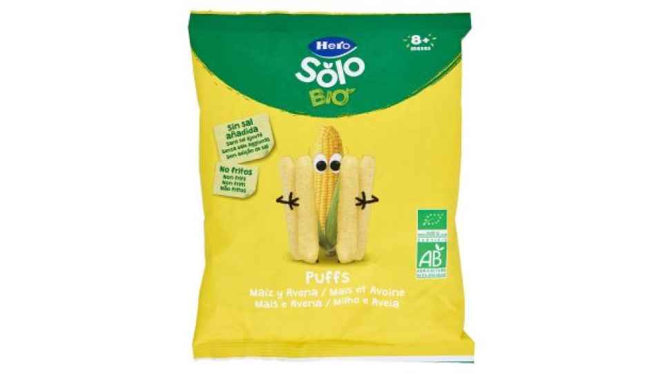 Hero Solo Bio Puffs Mais e Avena 25 g