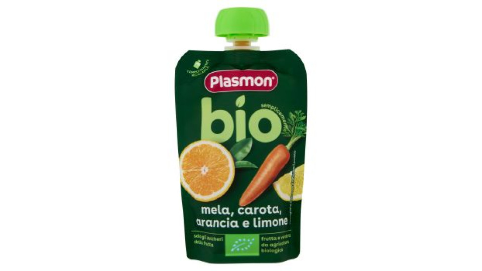 Plasmon semplicemente bio mela, carota, arancia e limone 100 g