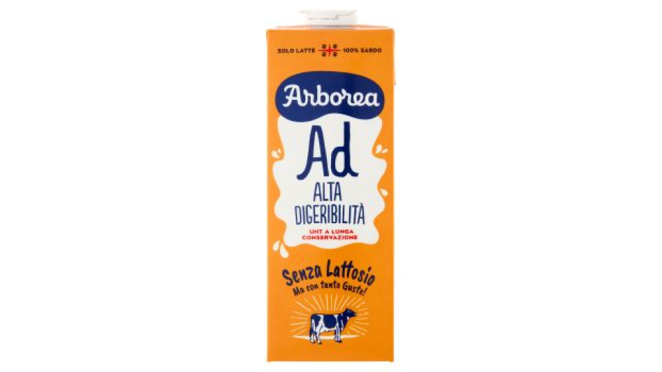 Arborea Ad Alta Digeribilità UHT a Lunga Conservazione Senza Lattosio 1000 ml