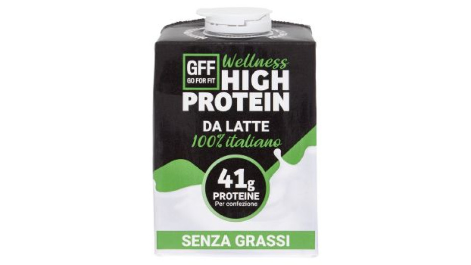Go For Fit Wellness High Protein da Latte 100% italiano 500 ml
