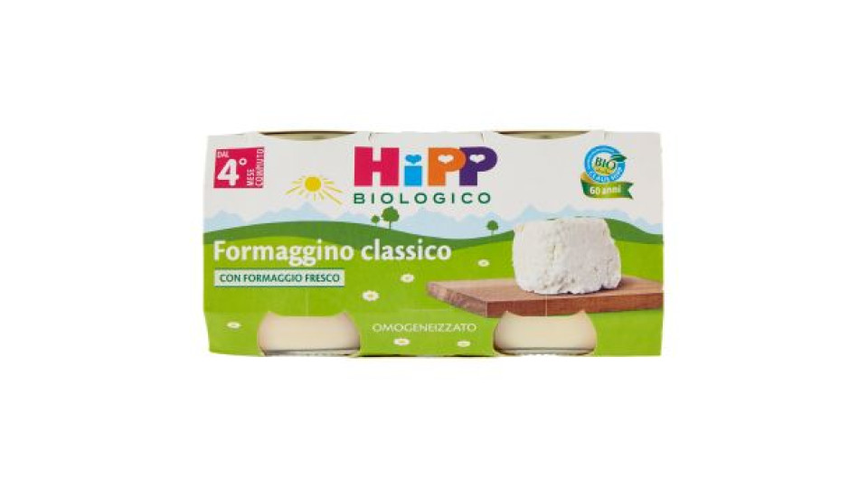 HiPP Biologico Formaggino classico Omogeneizzato 2 x 80 g