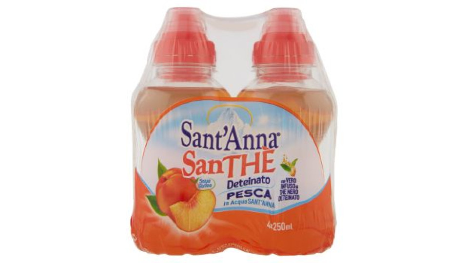 SanThè Sant'Anna Deteinato Pesca 4 x 250 ml