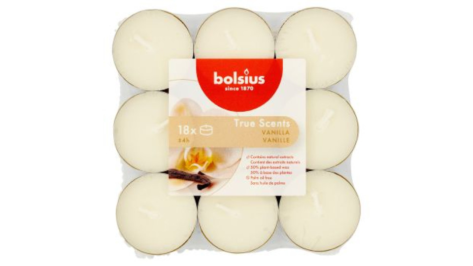 bolsius True Scents Vanilla 18 pz