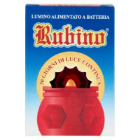 Rubino Lumino Alimentato a Batteria