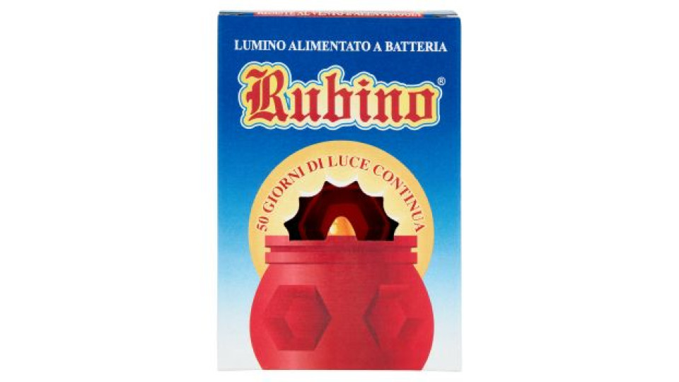 Rubino Lumino Alimentato a Batteria