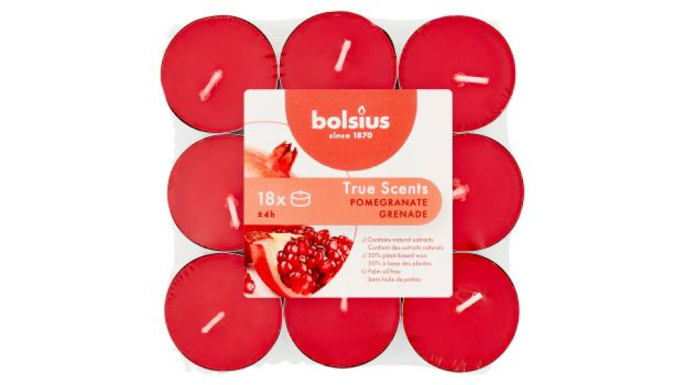 bolsius True scents Pomegranate 18 pz