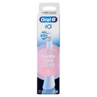Oral-B iO Testine Ricambio Gentle Care Bianche Spazzolino Elettrico Denti Ricaricabile, 3 Refills