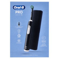 Oral-B Spazzolino Elettrico Denti Ricaricabile Pro Series 1 Nero Travel Edition