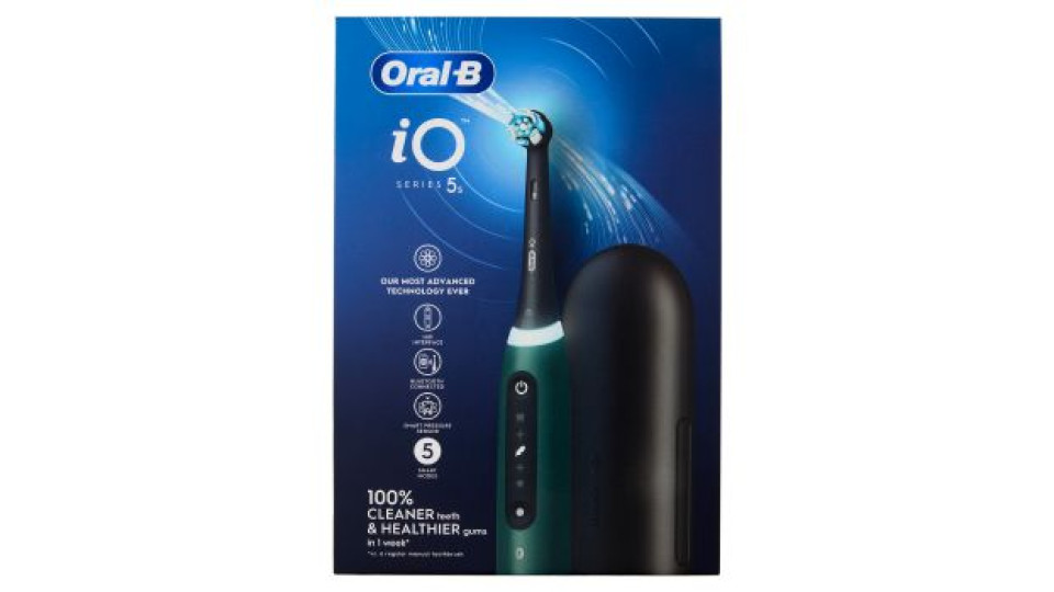 Oral-B iO Series 5s Spazzolino Elettrico Denti Ricaricabile Forest Green