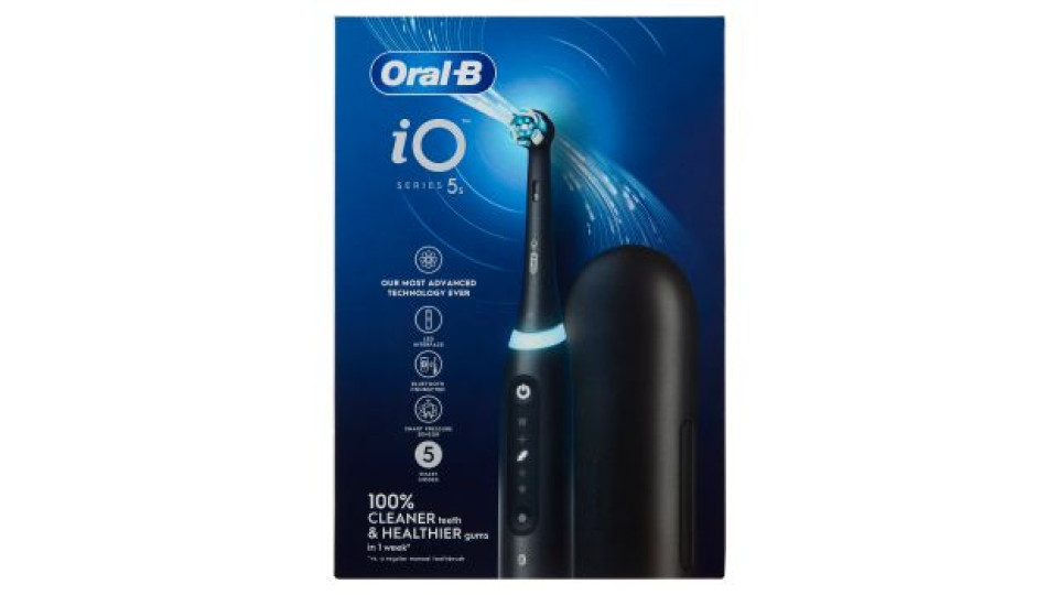 Oral-B iO Series 5s Spazzolino Elettrico Denti Ricaricabile Matt Black