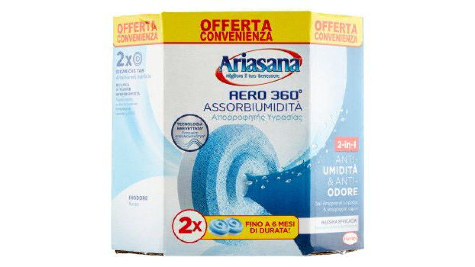 ARIASANA Aero Tab Inodore bipack 2 x 450 g