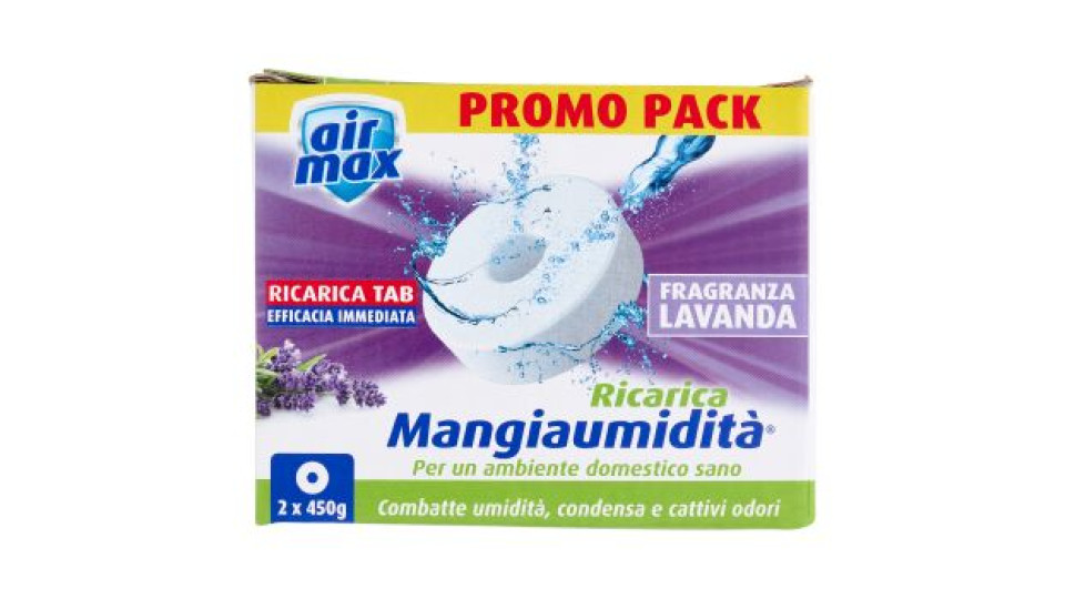 air max Mangiaumidità Ricarica Tab Fragranza Lavanda 2 x 450 g