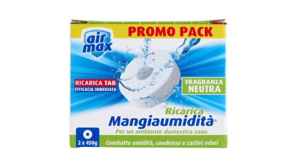 air max Mangiaumidità Ricarica Tab Fragranza Neutra 2 x 450 g