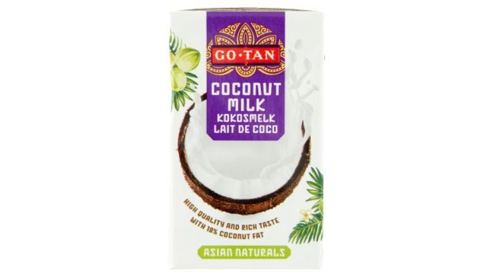 Go-Tan Asian Naturals Latte di cocco - Coconut Milk 250 ml