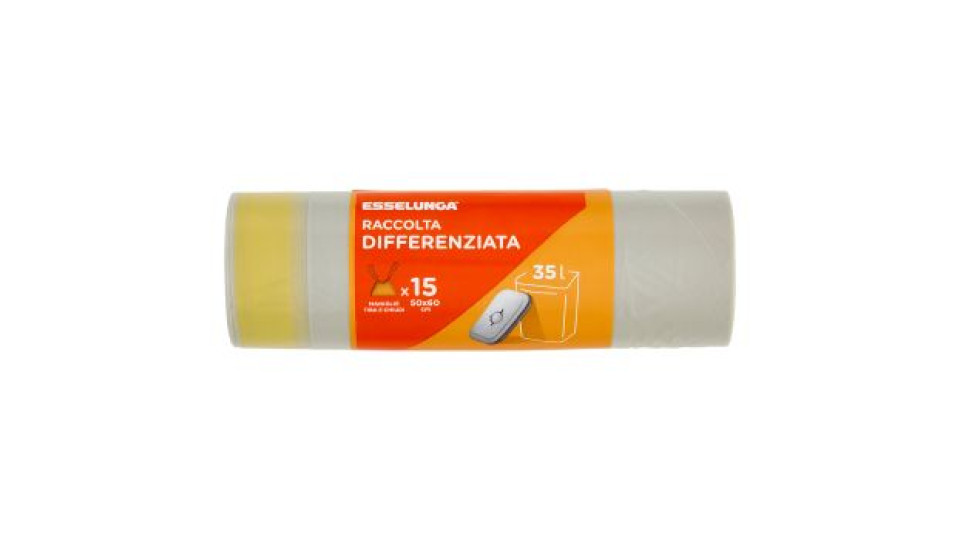 Esselunga Raccolta differenziata 50x60 cm 35l 15 pz