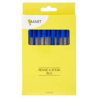 Smart Penne a sfera blu 10 pz