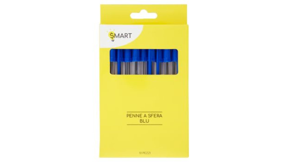 Smart Penne a sfera blu 10 pz