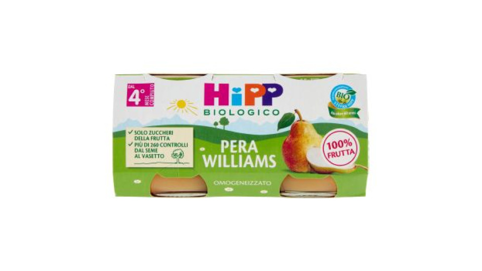 HiPP Biologico Pera Williams Omogeneizzato 2 x 80 g