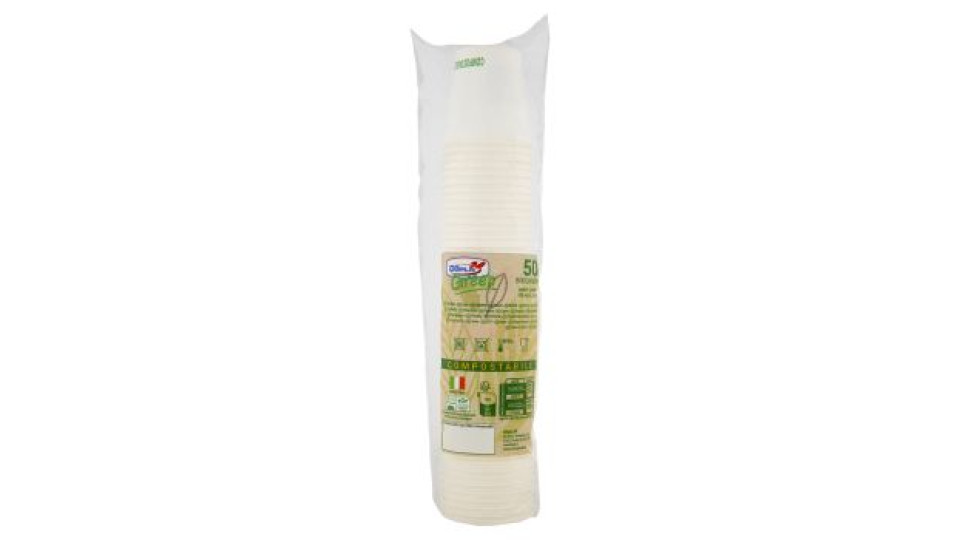 DOpla Green Bicchieri carta Compostabile 100 ml 50 pz