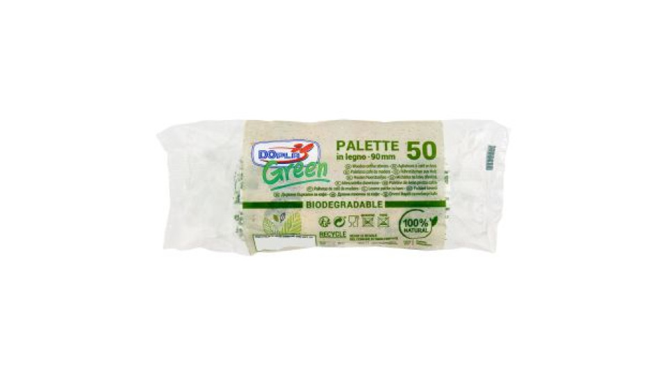 DOpla Green Palette in Legno 90mm 50 pz