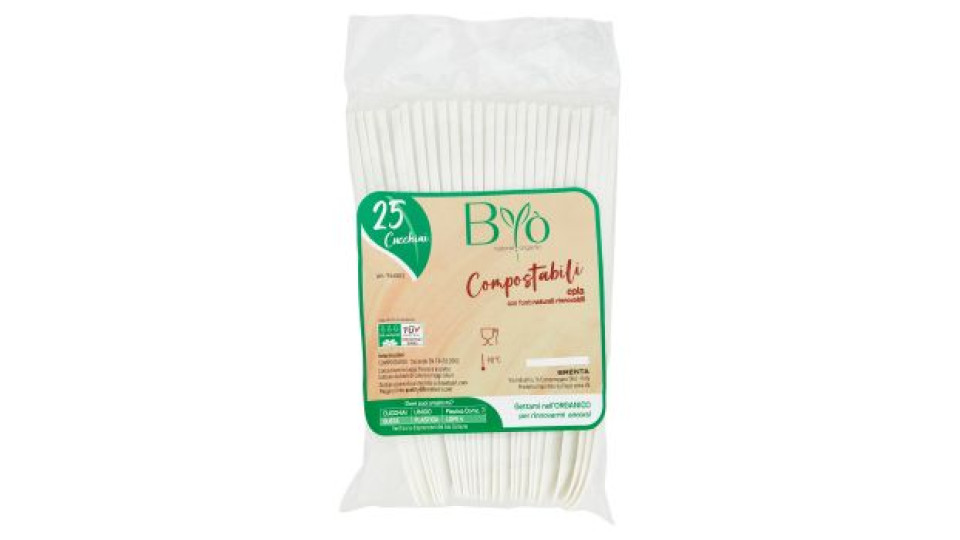 Biò Cucchiai Compostabili 25 pz