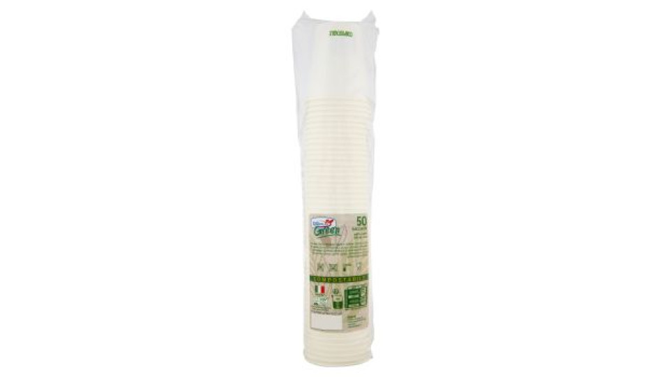 DOpla Green Bicchieri carta Compostabile 180 ml 50 pz