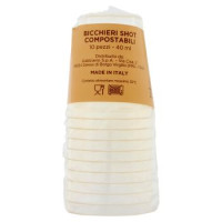 Bicchieri Shot Compostabili 40 ml 10 pz