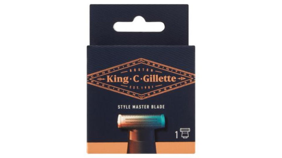 King C. Gillette Lamette di Ricambio per Rasoio Elettrico Regolabarba Uomo Style Master 1 Ricarica