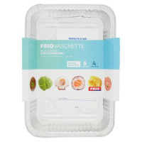 Frio, vaschette in alluminio con coperchio 2 porzioni