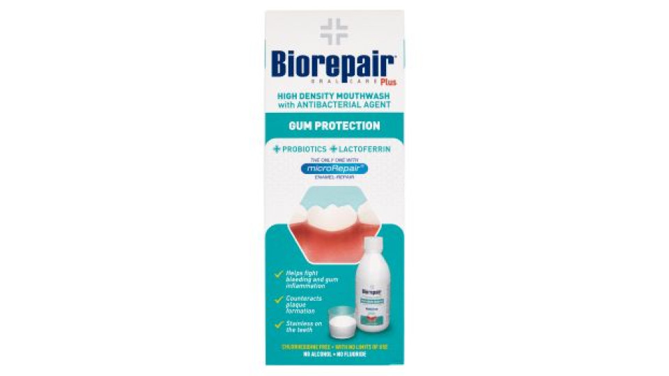 Biorepair Plus Collutorio ad Alta Densità con Antibatterico Protezione Gengive 250 ml