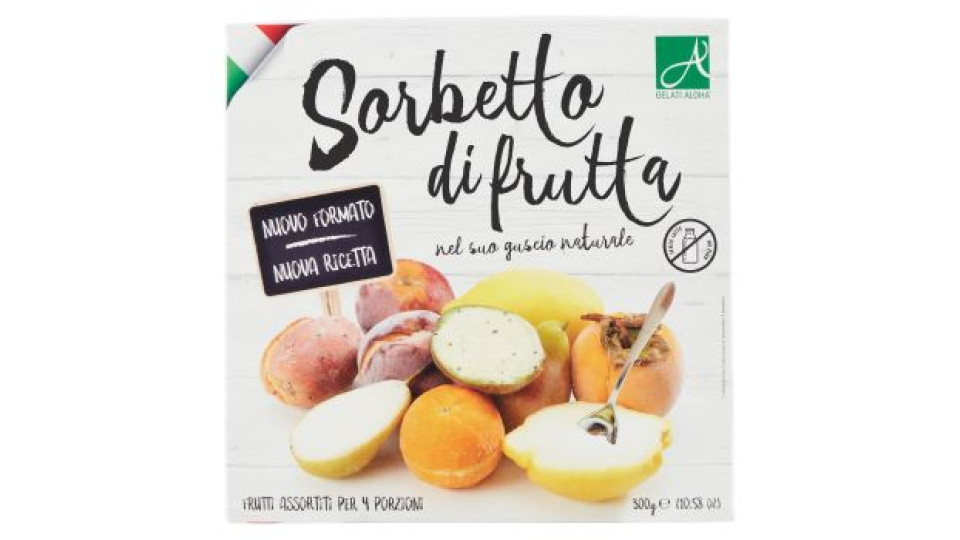 Gelati Aloha Sorbetto di frutta nel suo guscio naturale 300 g