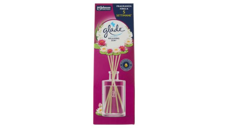 Glade Diffusore a Bastoncini, Fragranza Relaxing Zen 50 ml