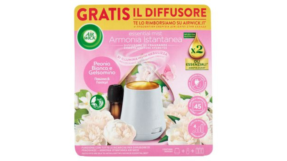 Air Wick, Diffusore di Fragranza con oli essenziali profumazioni assortite 20 ml