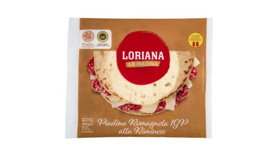 Loriana Riminese IGP 3 piadine 350 g
